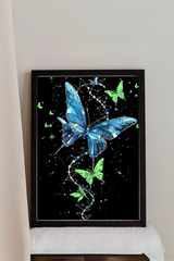 Luminous Scratch: Celestial Butterflies