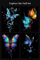 Luminous Scratch: Celestial Butterflies