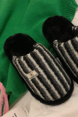 Stripe Patch Slippers