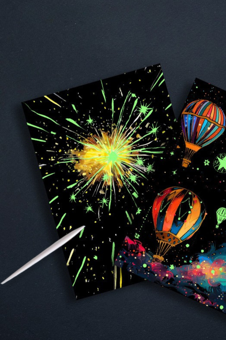 Luminous Scratch: Eternal Fireworks