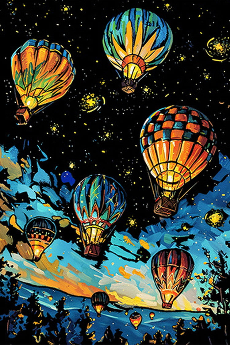 Luminous Scratch: Dreamy Balloons