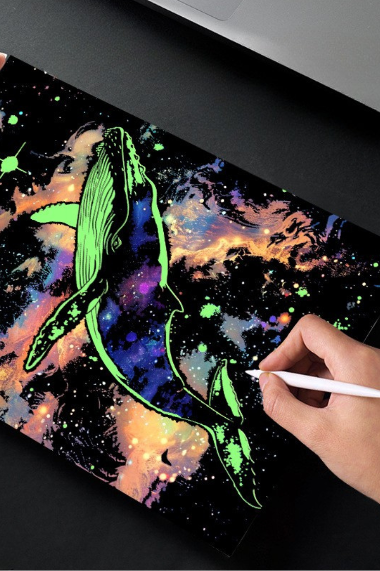 Luminous Scratch: Cosmic Whales