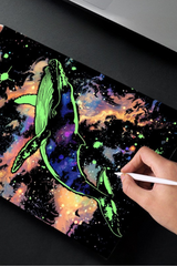 Luminous Scratch: Cosmic Whales