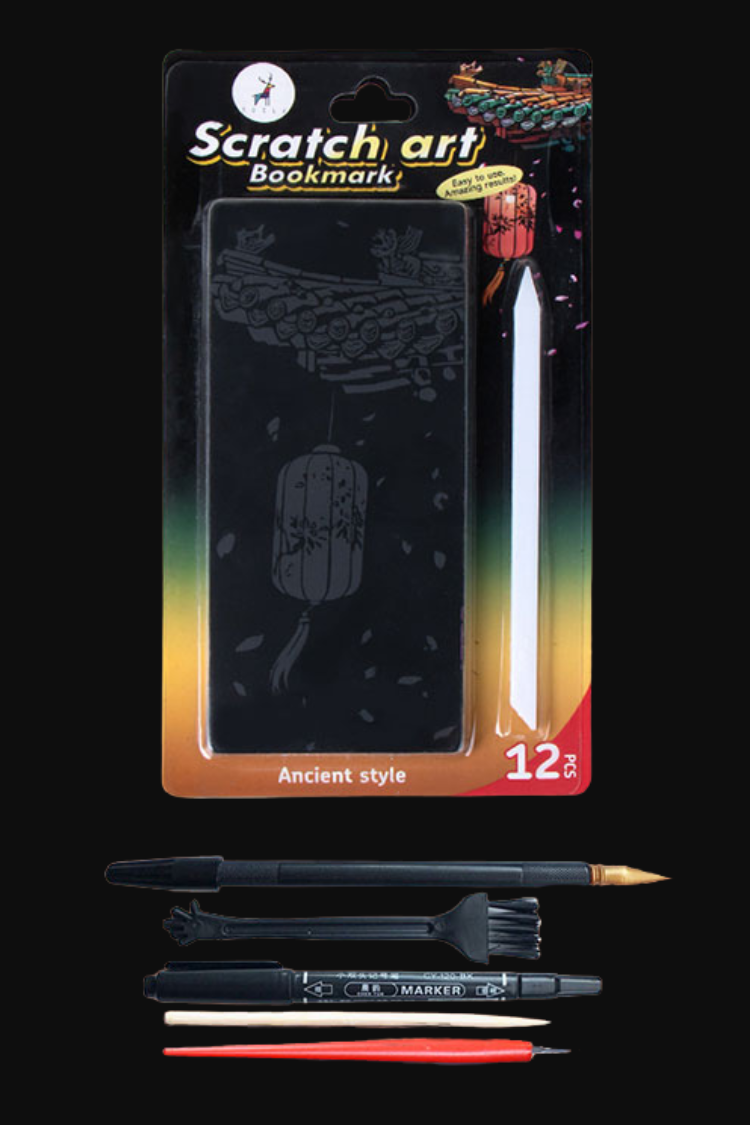 Hidden Colors Scratch Bookmark