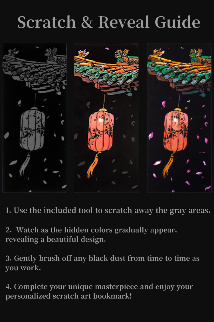 Hidden Colors Scratch Bookmark