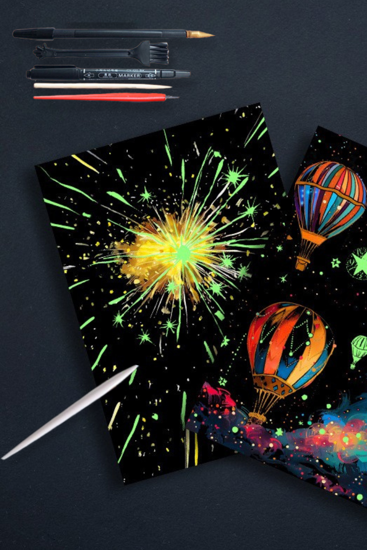 Luminous Scratch: Eternal Fireworks
