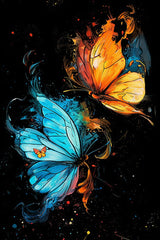 Luminous Scratch: Celestial Butterflies