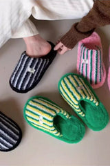 Stripe Patch Slippers