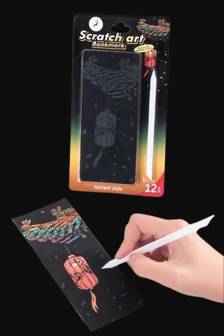 Hidden Colors Scratch Bookmark