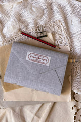 Letters from Afar - Eggshell Gingham