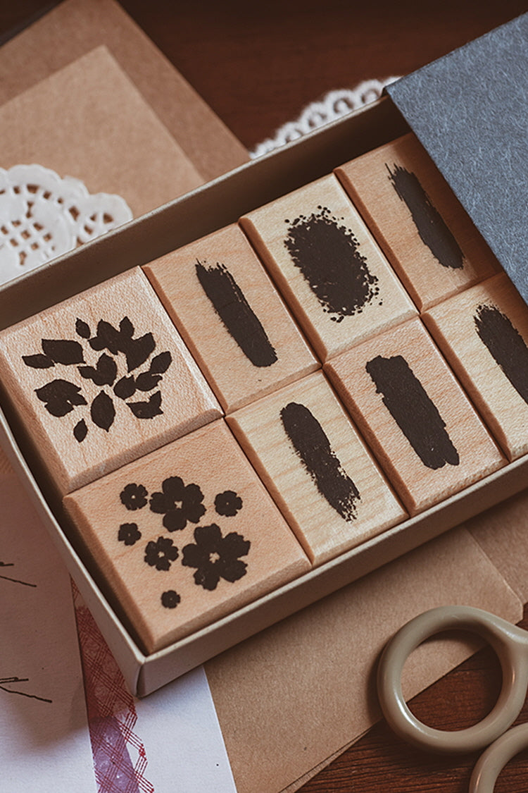 Ink Wash Texture Stamp Set