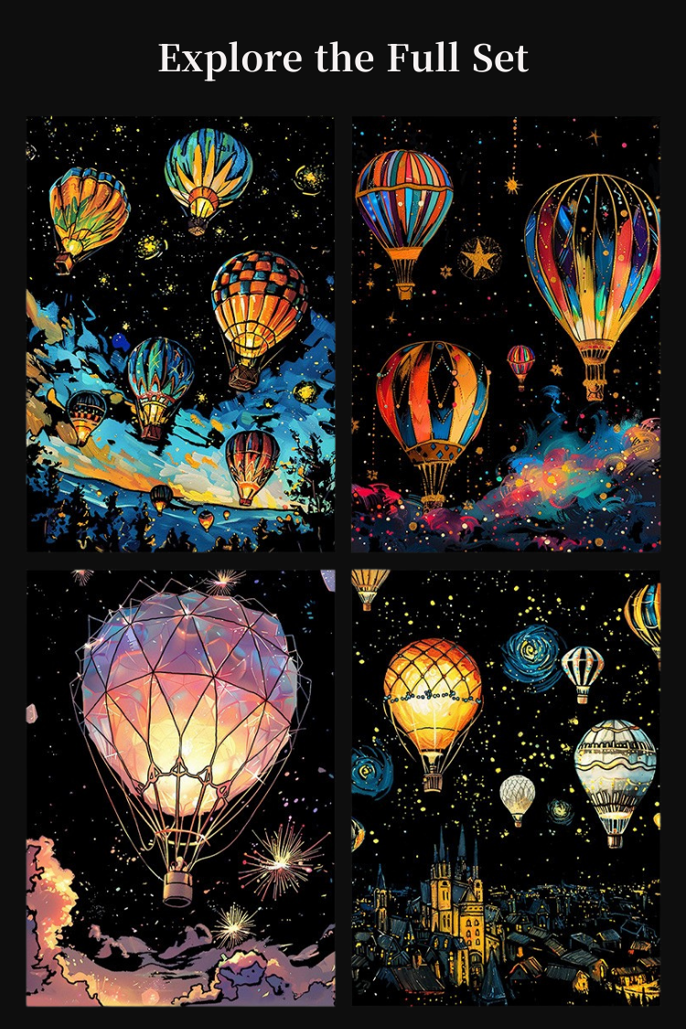 Luminous Scratch: Dreamy Balloons