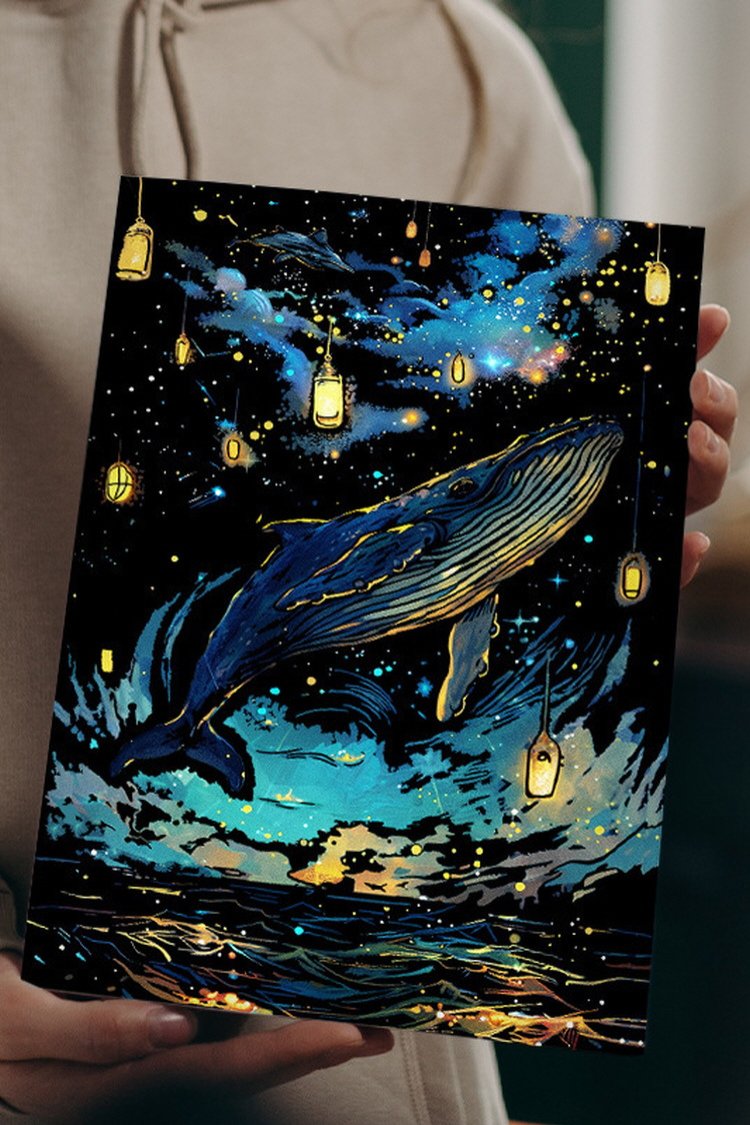 Luminous Scratch: Cosmic Whales
