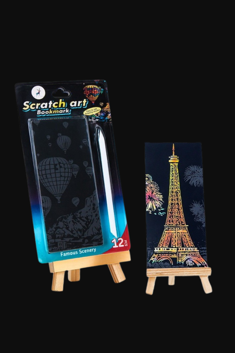 Hidden Colors Scratch Bookmark