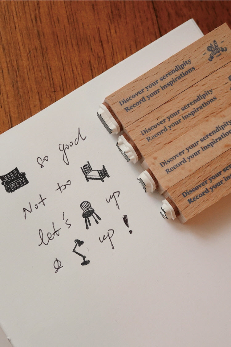 Furniture Wooden Stamp Set