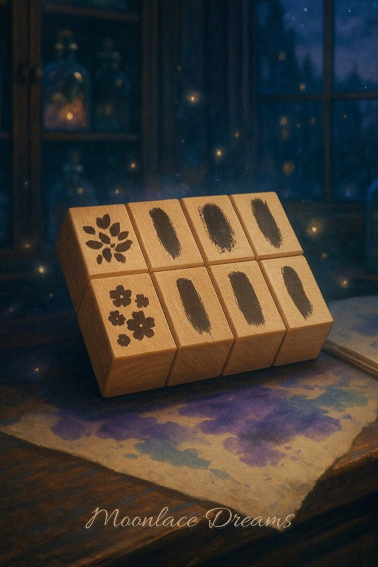 Ink Wash Texture Stamp Set