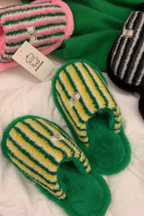 Stripe Patch Slippers